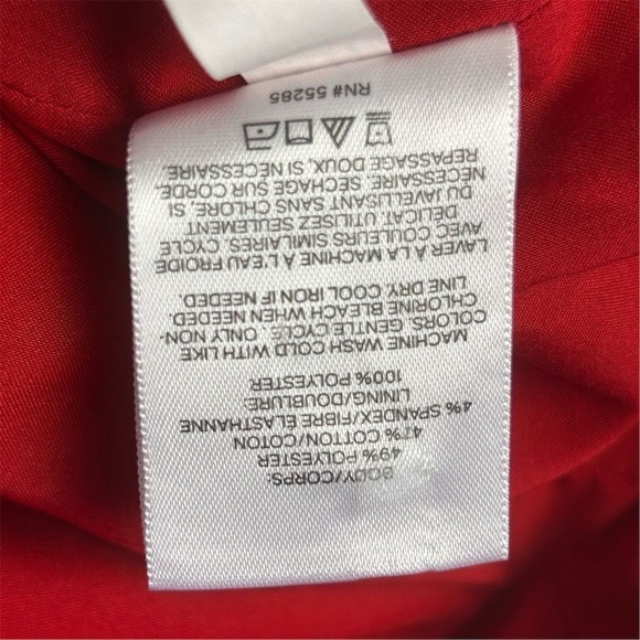 Express Women's Red Pencil Skirt Size 10 Knee Length Solid - Picture 5 of 11